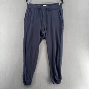 ETA Waffle‎ Knit Lightweight Jogger Sweatpants Mens 32 Blue Made in India